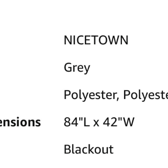 NWOT Set Of Blackout Curtains🩶 - Picture 3 of 7